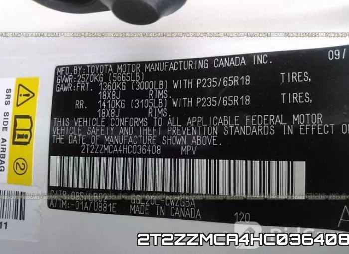 2T2ZZMCA4HC036408 фото 10
