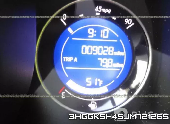 3HGGK5H45JM721265 фото 8