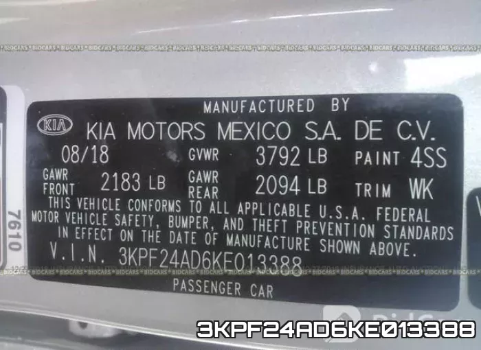 3KPF24AD6KE013388 фото 10