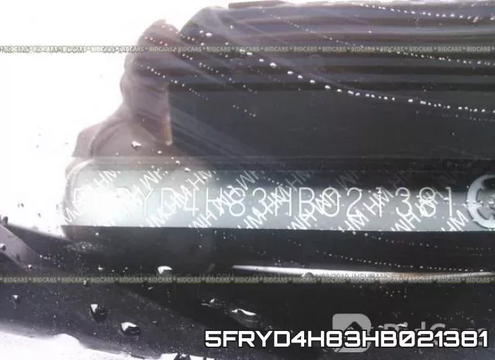 5FRYD4H83HB021381 фото 10