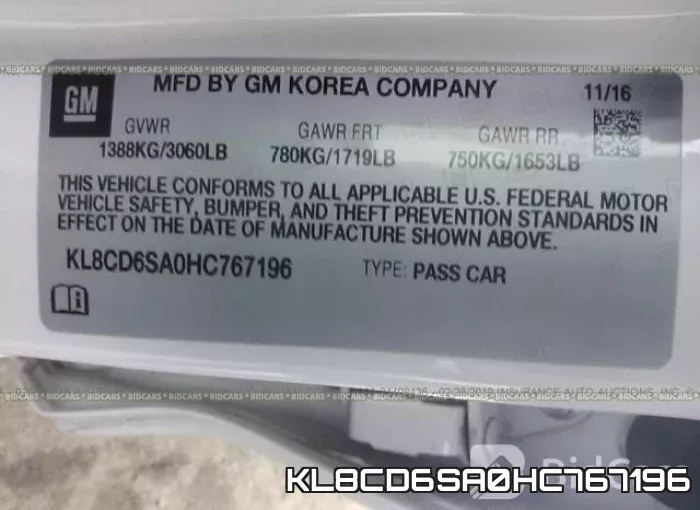 KL8CD6SA0HC767196 фото 10