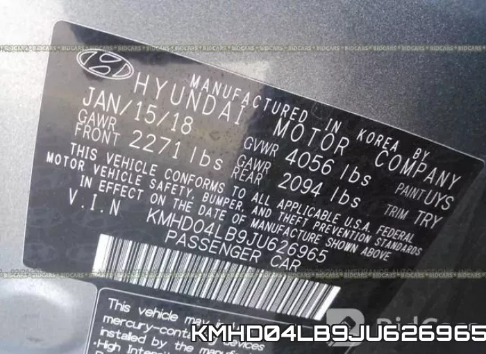 KMHD04LB9JU626965 фото 10