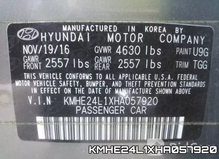 KMHE24L1XHA057920 фото 10
