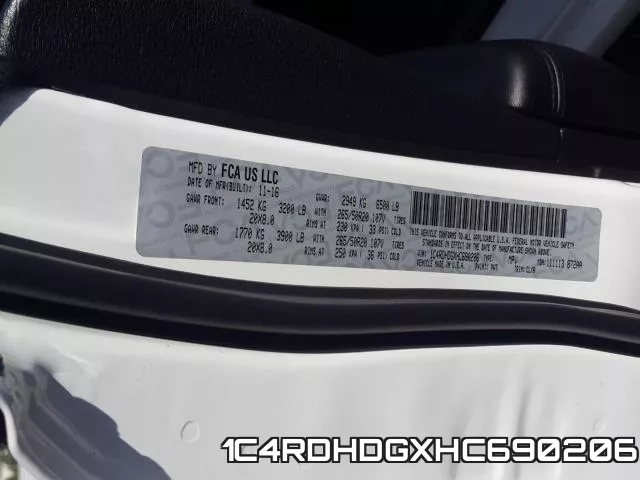 1C4RDHDGXHC690206 фото 2