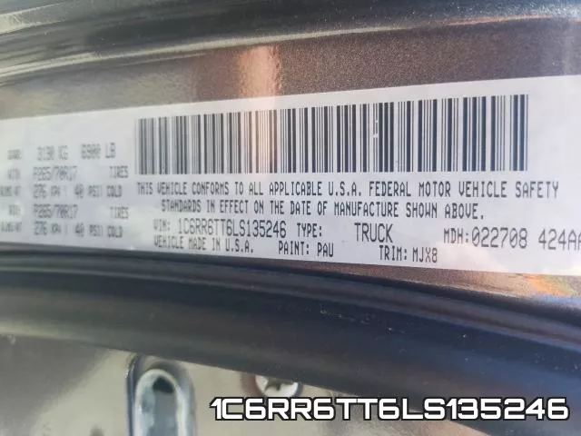 1C6RR6TT6LS135246 фото 2