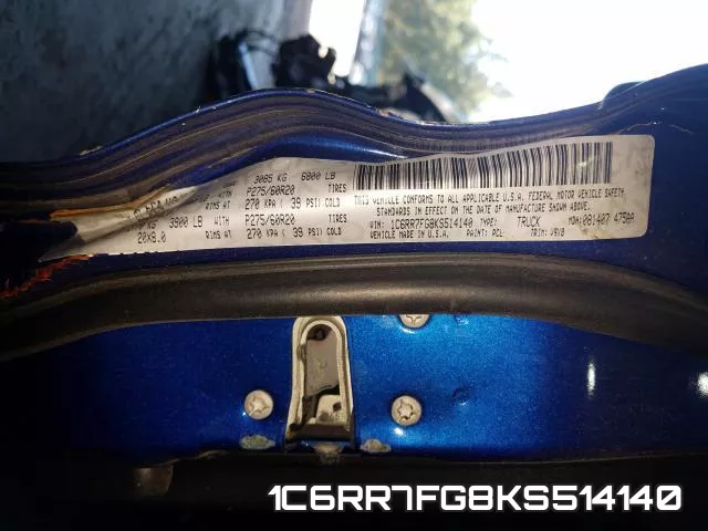1C6RR7FG8KS514140 фото 2