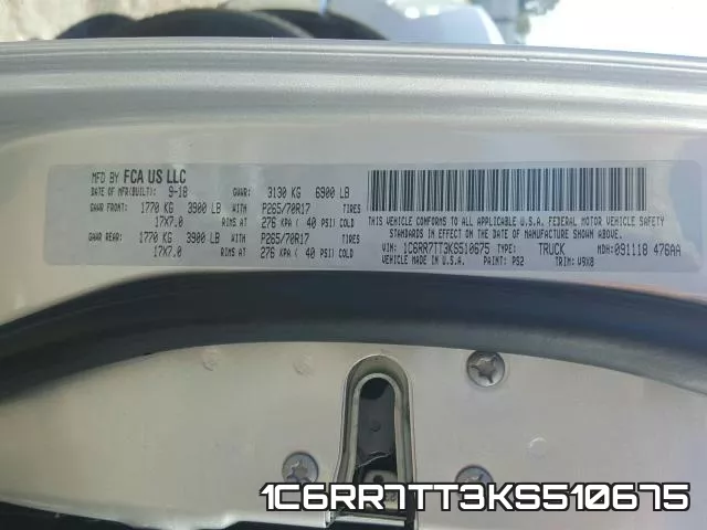 1C6RR7TT3KS510675 фото 2