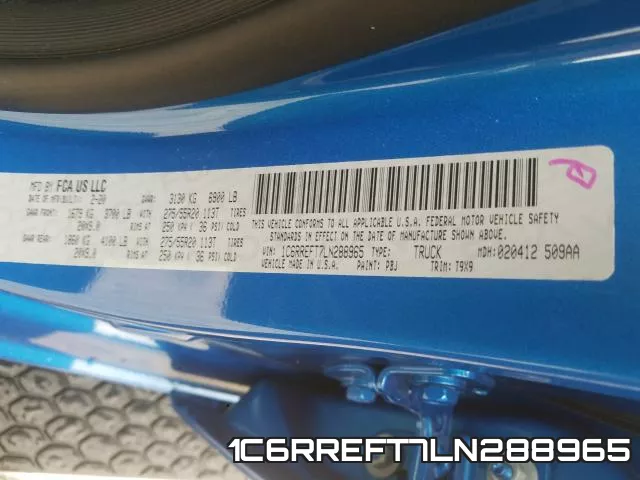 1C6RREFT7LN288965 фото 2