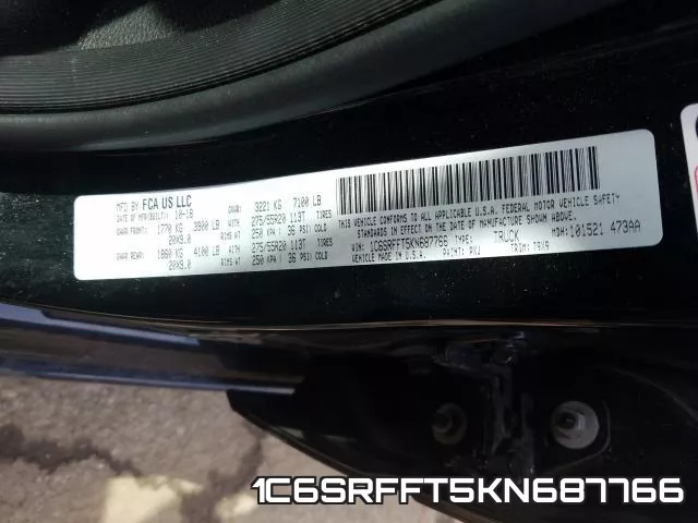 1C6SRFFT5KN687766 фото 2