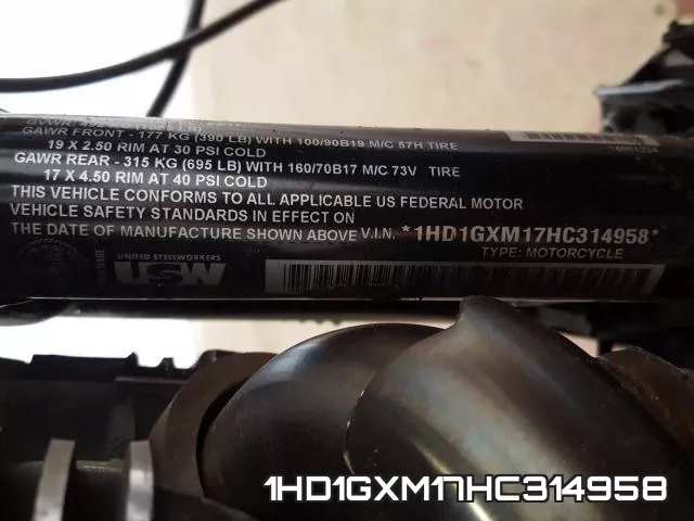 1HD1GXM17HC314958 фото 2