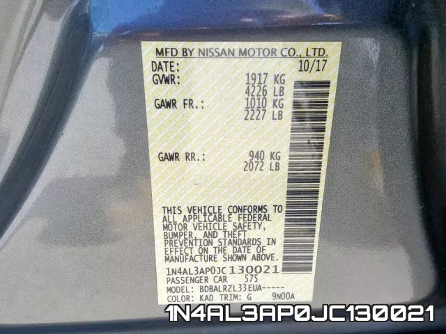 1N4AL3AP0JC130021 фото 2