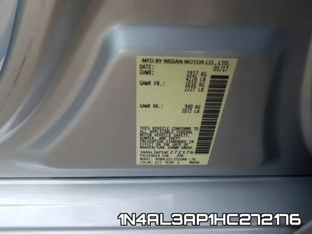 1N4AL3AP1HC272176 фото 2