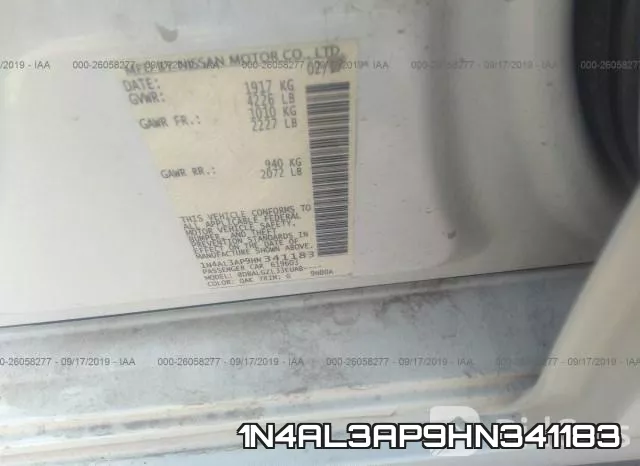 1N4AL3AP9HN341183 фото 10