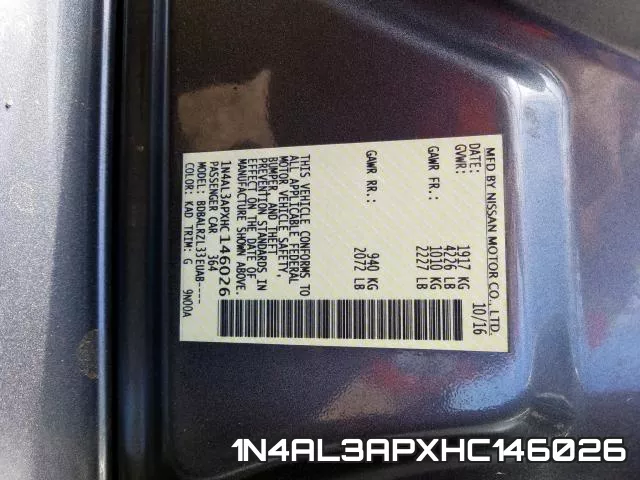 1N4AL3APXHC146026 фото 2