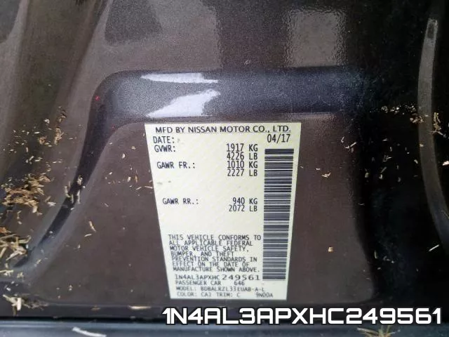 1N4AL3APXHC249561 фото 2