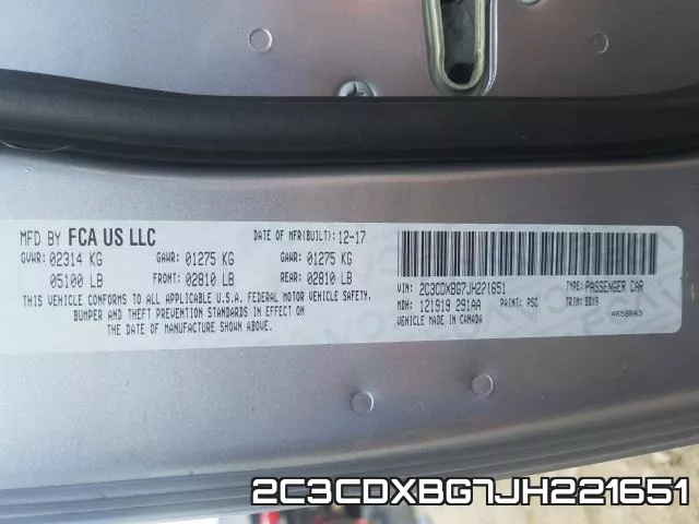 2C3CDXBG7JH221651 фото 2