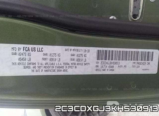 2C3CDXGJ3KH530913 фото 10