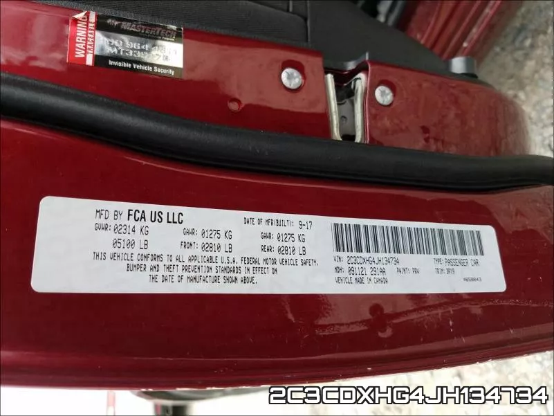 2C3CDXHG4JH134734 фото 2
