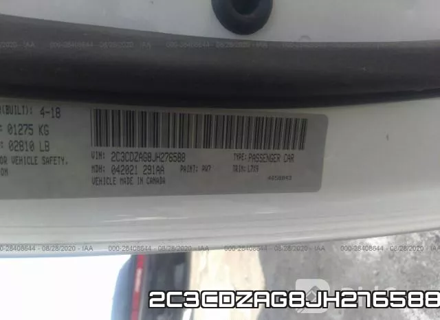 2C3CDZAG8JH276588 фото 10