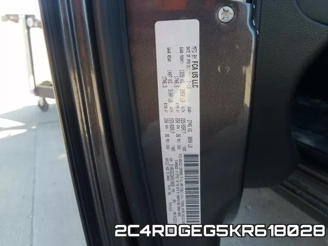 2C4RDGEG5KR618028 фото 2