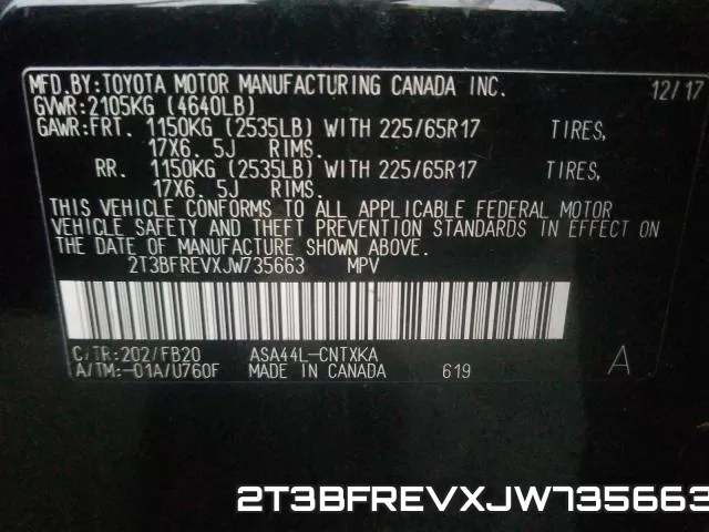 2T3BFREVXJW735663 фото 2