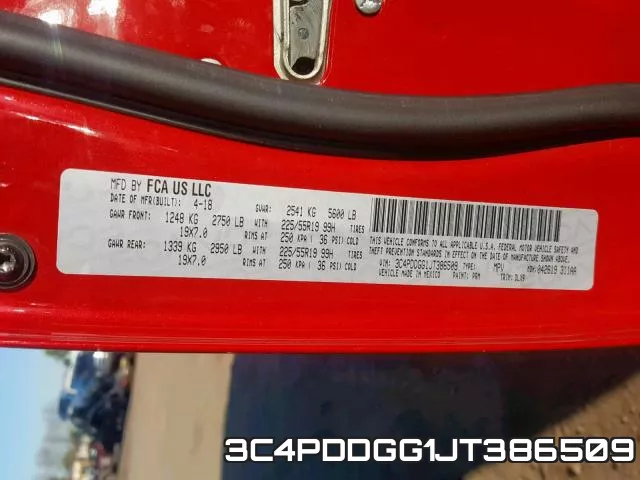3C4PDDGG1JT386509 фото 2