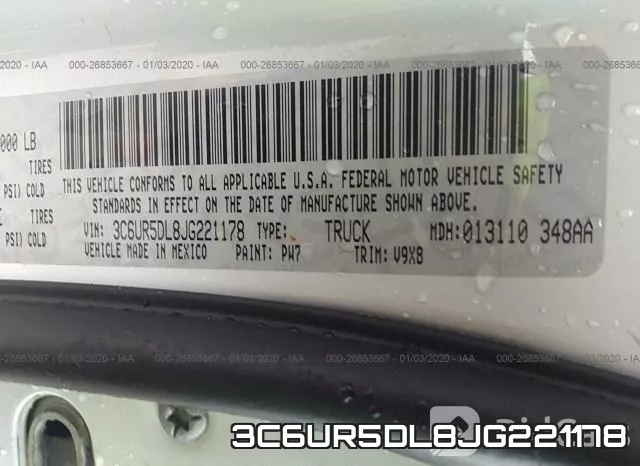3C6UR5DL8JG221178 фото 10