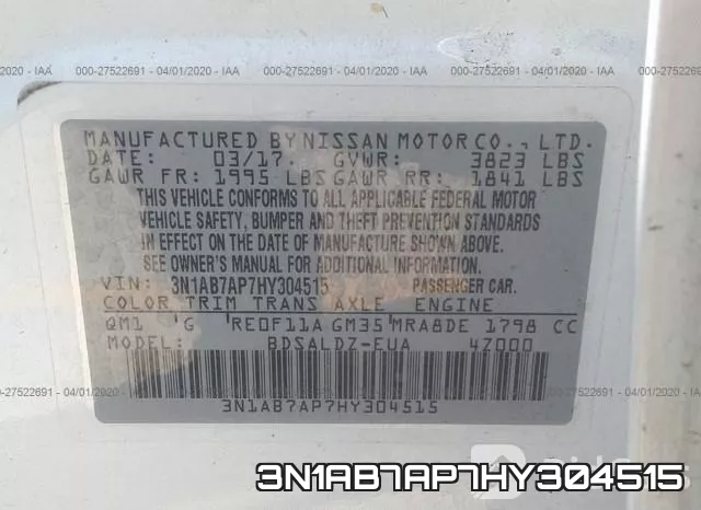 3N1AB7AP7HY304515 фото 10