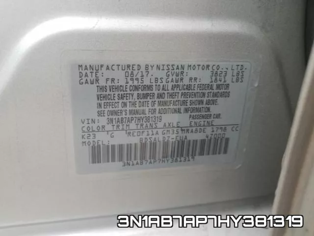 3N1AB7AP7HY381319 фото 2