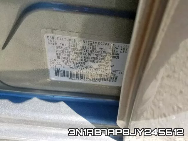 3N1AB7AP8JY245612 фото 2
