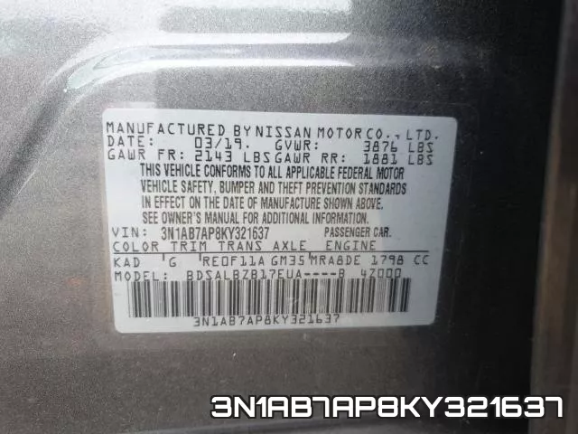 3N1AB7AP8KY321637 фото 2