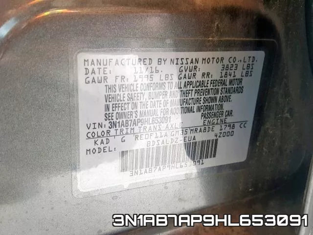 3N1AB7AP9HL653091 фото 2