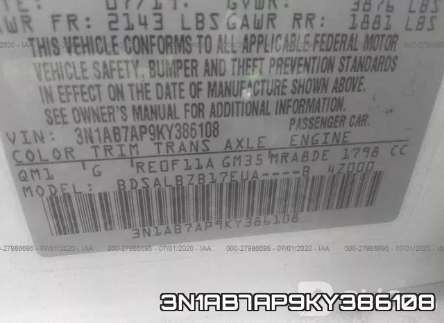 3N1AB7AP9KY386108 фото 10