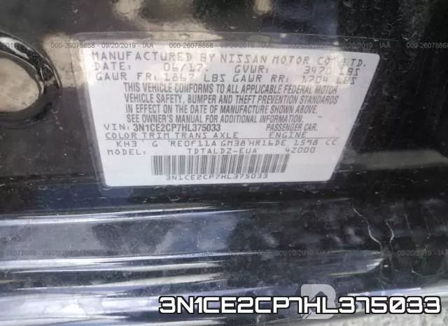 3N1CE2CP7HL375033 фото 10