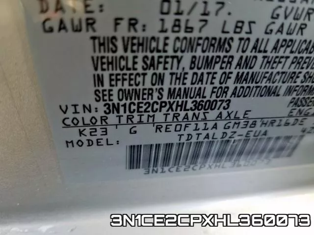 3N1CE2CPXHL360073 фото 2