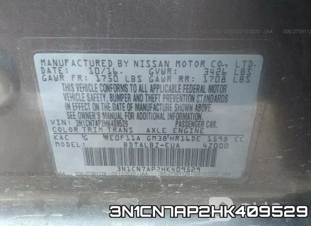 3N1CN7AP2HK409529 фото 10
