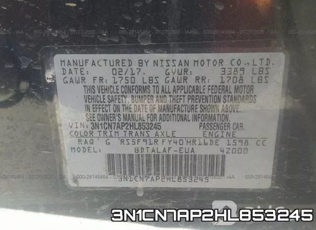 3N1CN7AP2HL853245 фото 10