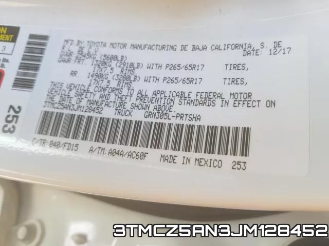 3TMCZ5AN3JM128452 фото 2