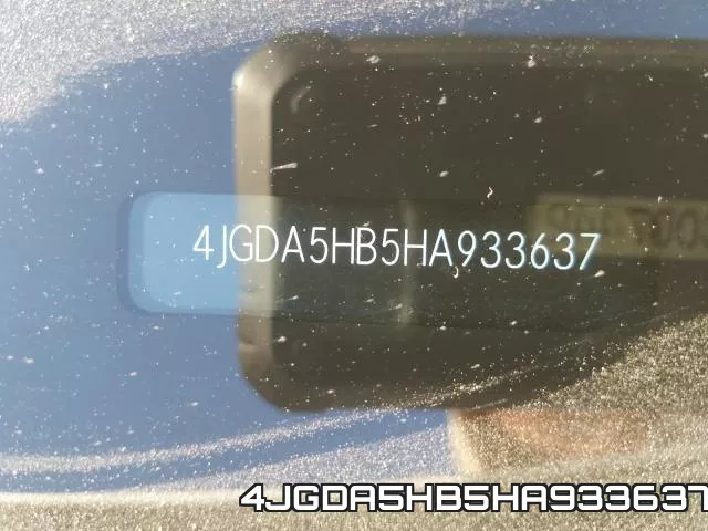4JGDA5HB5HA933637 фото 2