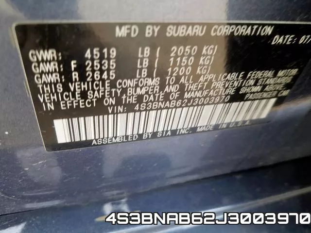 4S3BNAB62J3003970 фото 2