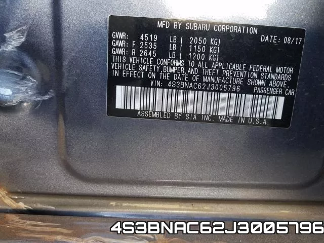 4S3BNAC62J3005796 фото 2