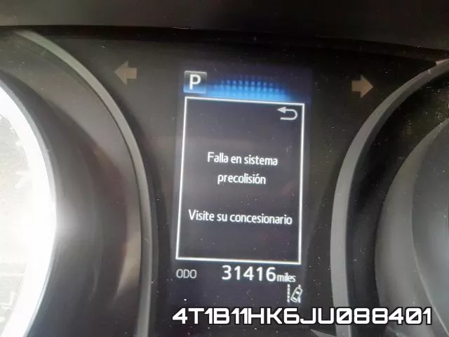 4T1B11HK6JU088401 фото 9