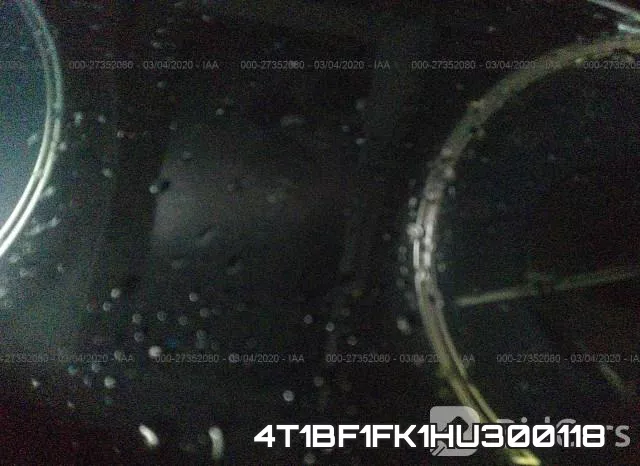 4T1BF1FK1HU300118 фото 8