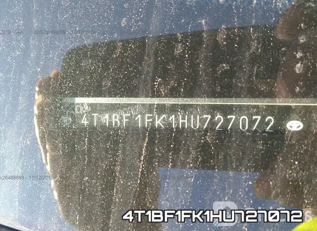 4T1BF1FK1HU727072 фото 10