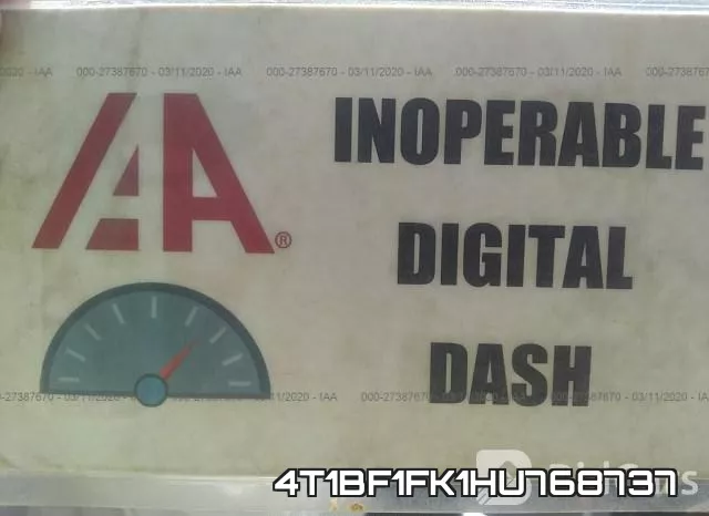 4T1BF1FK1HU768737 фото 8