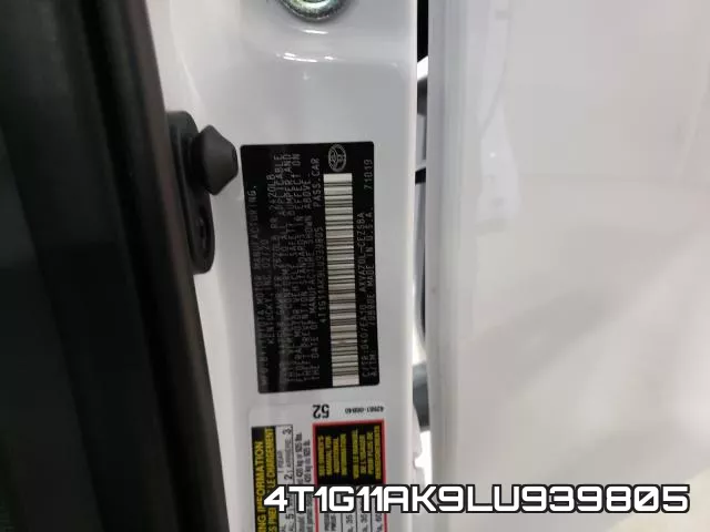 4T1G11AK9LU939805 фото 2