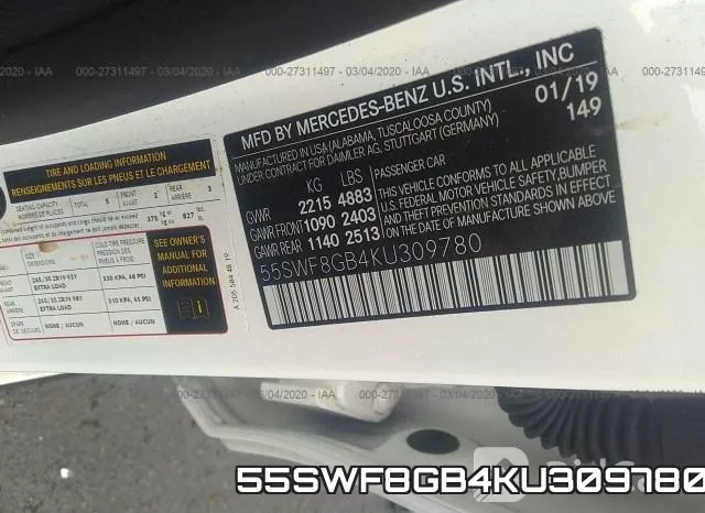 55SWF8GB4KU309780 фото 10