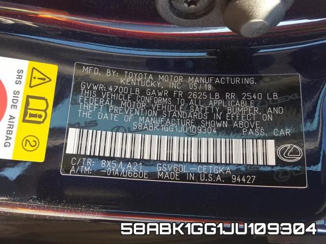 58ABK1GG1JU109304 фото 2