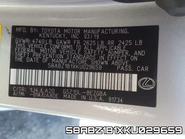 58ABZ1B1XKU029659 фото 2