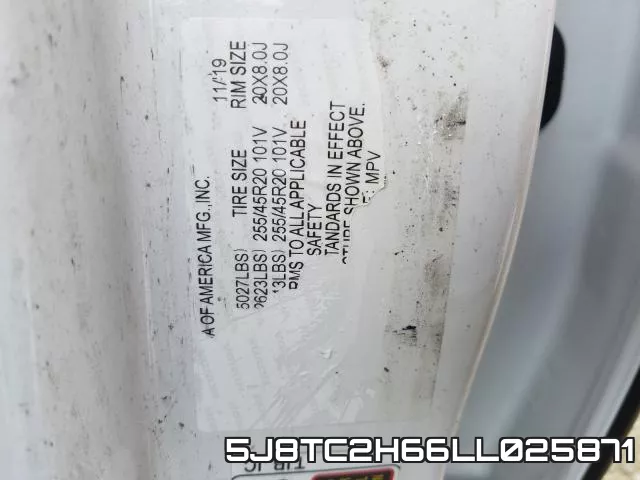 5J8TC2H66LL025871 фото 2